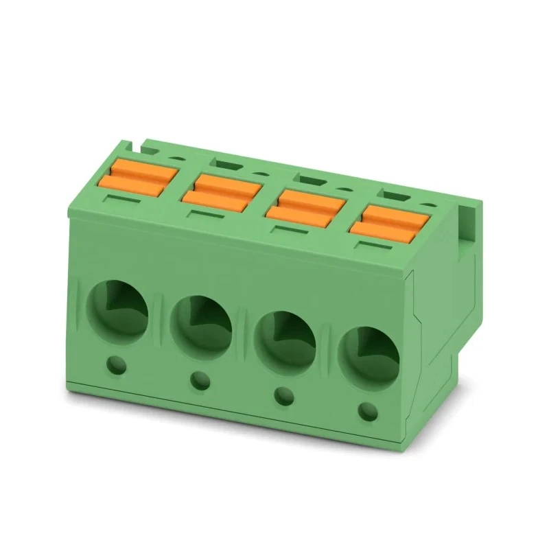 Phoenix Contact Pluggable Terminal Block 4-Contact 5 mm Pitch 1 Row 600V 10A Polyamide Housing 1805533