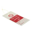 RS PRO Industrial Polyvinyl Chloride Do Not Switch Off Lockout Tag 160mm x 75mm 792-4515
