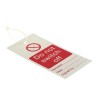 RS PRO Industrial Polyvinyl Chloride Do Not Switch Off Lockout Tag 160mm x 75mm 792-4515