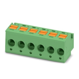 Phoenix Contact Pluggable Terminal Block 6-Contact 5 mm Pitch 1 Row 600V 10A Polyamide Housing 1805559