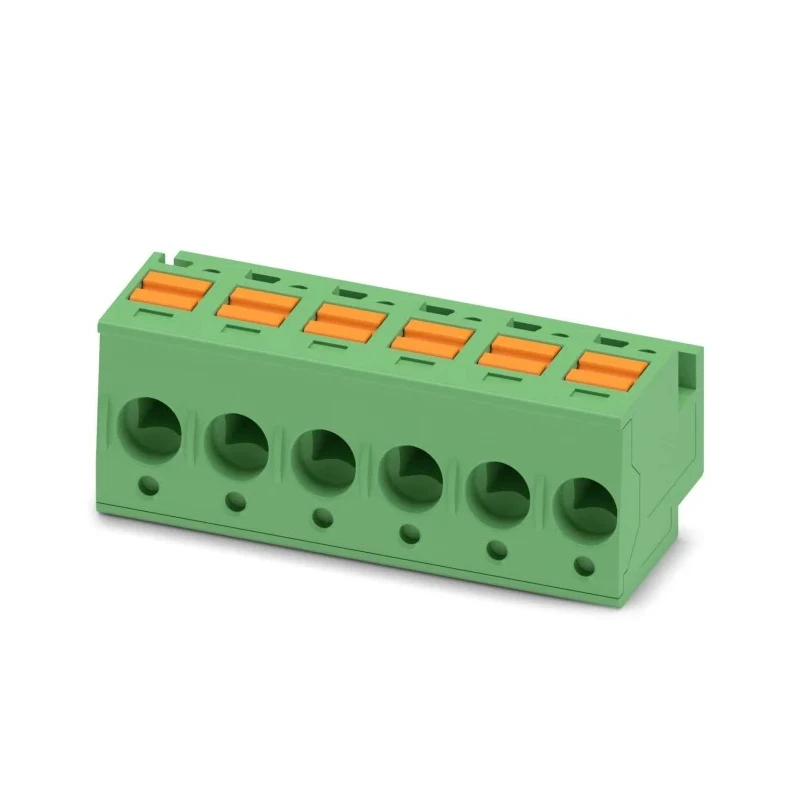 Phoenix Contact Pluggable Terminal Block 6-Contact 5 mm Pitch 1 Row 600V 10A Polyamide Housing 1805559