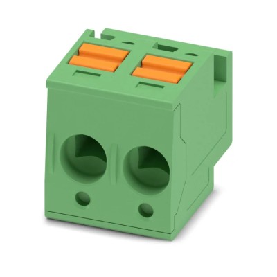 Phoenix Contact Pluggable Terminal Block 2-Contact 5 mm Pitch 10A Polyamide Housing 600V Horizontal Spring Cage 1805517