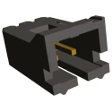 TE Connectivity AMPMODU MTE Series Straight Through Hole PCB Header, 2 Contact, 2.54 mm Pitch, 1 Row, Shrouded 5-104362-1