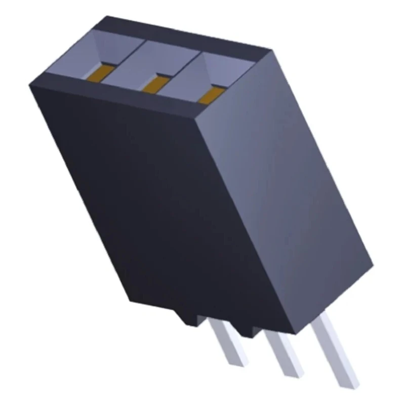 TE Connectivity AMPMODU MOD II Series Straight Through Hole PCB Socket 3-Contact 1 Row 2.54 mm Pitch Solder 5-534237-1