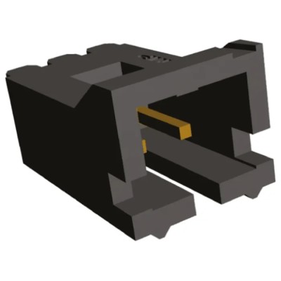 TE Connectivity AMPMODU MTE Series Straight Through Hole PCB Header, 2 Contacts, 2.54 mm Pitch, 1 Row, Shrouded 5-104362-1
