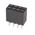 TE Connectivity AMPMODU MOD II Series Straight Through Hole PCB Socket, 6-Contact, 2 Row, 2.54 mm Pitch, 12A 5-534206-3