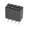 TE Connectivity AMPMODU MOD II Series Straight Through Hole PCB Socket, 6-Contact, 2 Row, 2.54 mm Pitch, 12A 5-534206-3