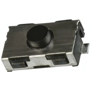 C & K IP50 Black Tactile Switch Tactile, 0.75 mm Actuator Length, SPST 50mA 32V dc Surface Mount KSR231GLFS
