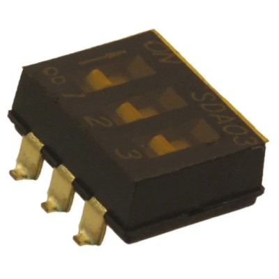 C & K Rotary Coded DIP Switch Flush Actuator Surface Mount SDA03H0SBR