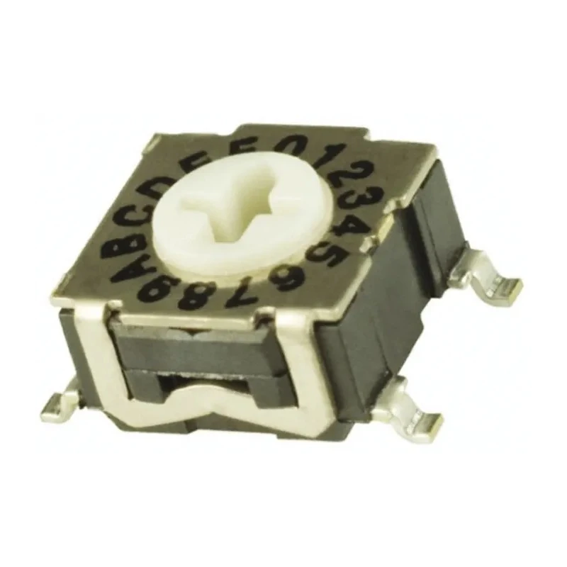 C & K Rotary Changeover Switch Surface Mount Rotary Flush Actuator RTE1600G44