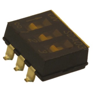 C & K Flush Rotary Coded DIP Switch Surface Mount SDA03H0SBR