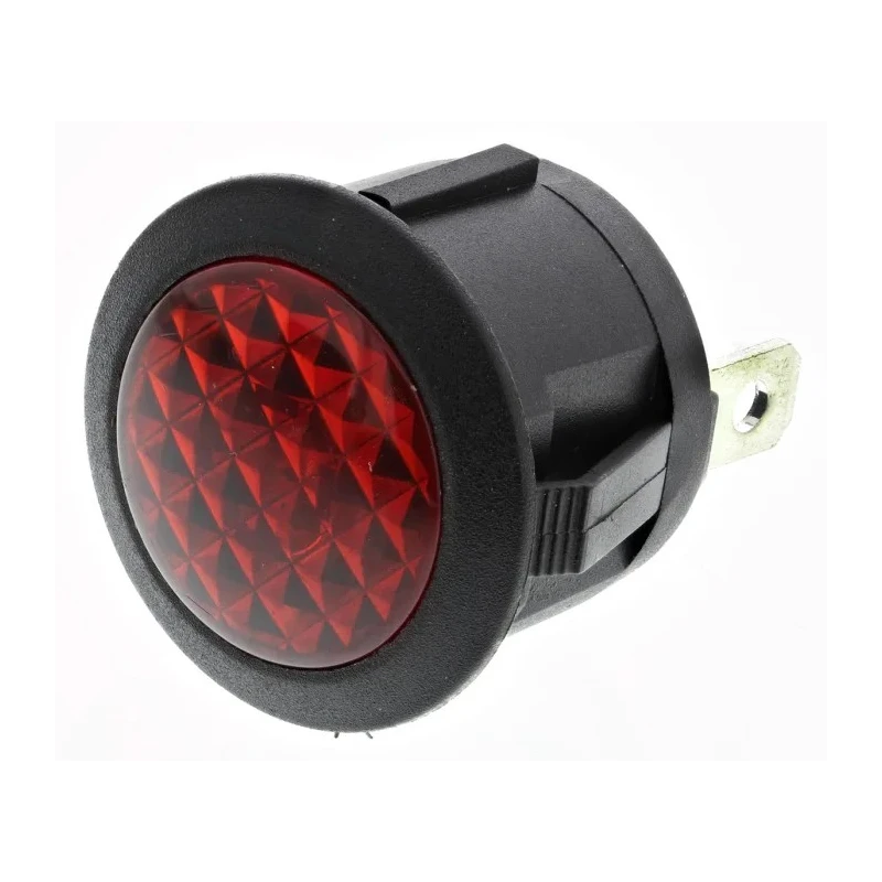 RS PRO Red Panel Mount Indicator 220V AC Faston Termination 793-2566