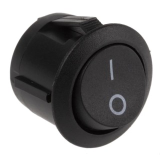 RS PRO SPST On-Off Rocker Switch Panel Black Nylon Housing IP66 6A 28V DC 250V AC 793-2563