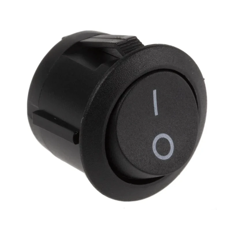 RS PRO SPST On-Off Rocker Switch Panel Black Nylon Housing IP66 6A 28V DC 250V AC 793-2563