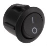 RS PRO SPST On-Off Rocker Switch Panel Black Nylon Housing IP66 6A 28V DC 250V AC 793-2563