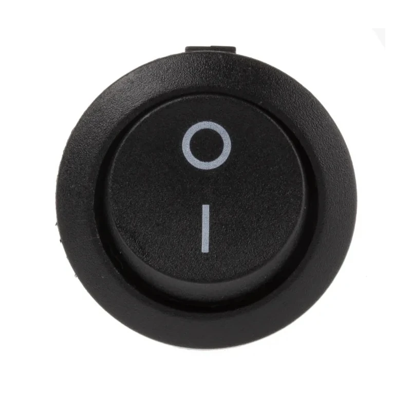 RS PRO SPST On-Off Rocker Switch Panel Black Nylon Housing IP66 6A 28V DC 250V AC 793-2563