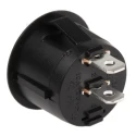 RS PRO SPST On-Off Rocker Switch Panel Black Nylon Housing IP66 6A 28V DC 250V AC 793-2563