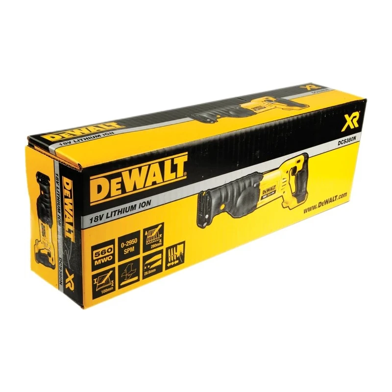 DeWALT 18V Brushed Motor Cordless Reciprocating Saw 560W Lightweight Magnesium Gear Case DCS380N
