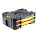 DeWALT 2 Drawer Plastic Tool Box Yellow Black 314.2 mm x 440 mm x 314.2 mm DWST1-70706