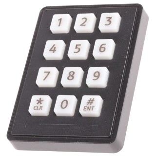 Storm IP65 12 Key Polymer Keypad , Matrix Output, Panel Cutout 70x96 mm