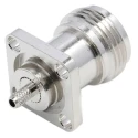 RS PRO Coaxial Connector Panel Mount Female N Connector 50 Ω Straight Body Crimp 793-3588