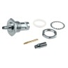 RS PRO Coaxial Connector Panel Mount Female BNC, 50 Ω, Straight Body Crimp 793-3594