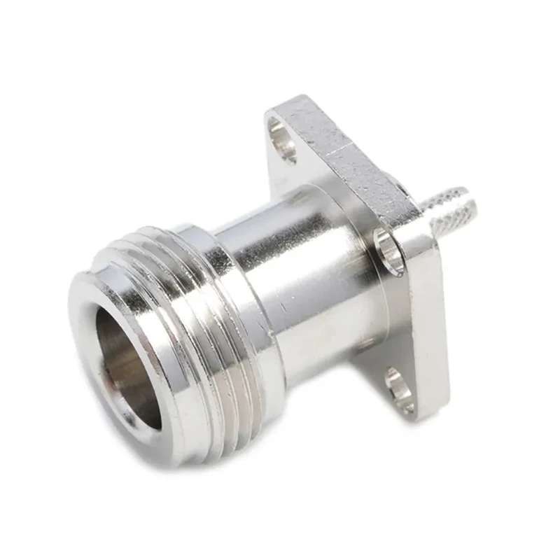 RS PRO Coaxial Connector Panel Mount Female N Connector 50 Ω Straight Body Crimp 793-3588