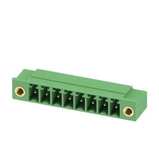 Phoenix Contact MC 1.5/8-GF-3.81-LR Series Pluggable Terminal Block, 8-Contact, 3.81 mm Pitch, Right Angle, 250V 1817864