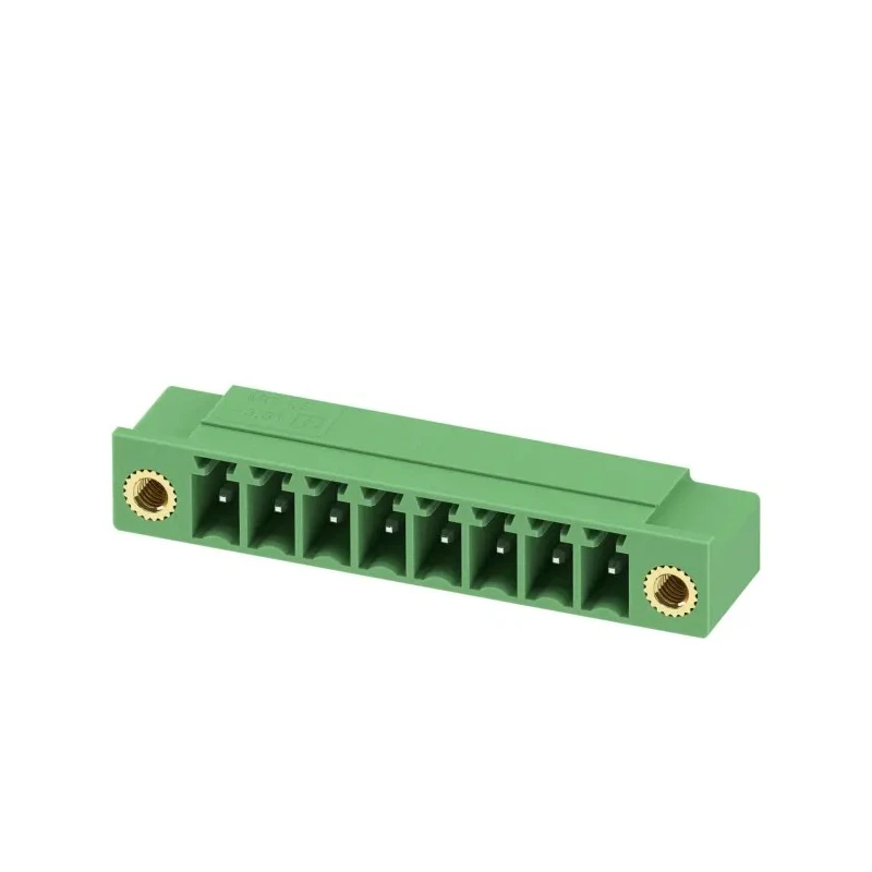Phoenix Contact MC 1.5/8-GF-3.81-LR Series Pluggable Terminal Block, 8-Contact, 3.81 mm Pitch, Right Angle, 250V 1817864