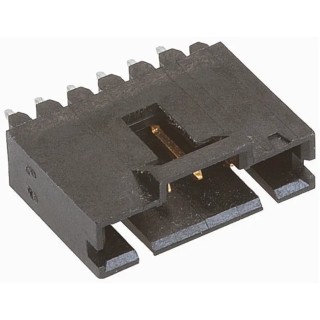 TE Connectivity AMPMODU MTE Series Straight Through Hole PCB Header, 7 Contact(s), 2.54 mm Pitch, 1 Row, Shrouded 5-103735-6