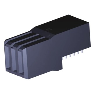 TE Connectivity Z-PACK HM Series Right Angle Surface PCB Socket, 3-Contact, 1 Row, 1.5 mm Pitch, Crimp Termination 120943-1