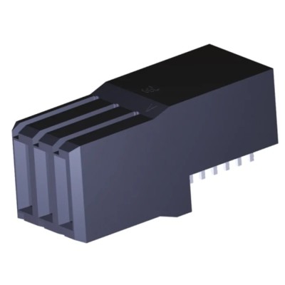 TE Connectivity Z-PACK HM Series Right Angle Surface PCB Socket, 3-Contact, 1 Row, 1.5 mm Pitch Crimp 120943-1