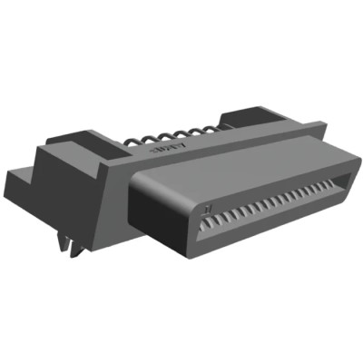 TE Connectivity CHAMP 050 Series Right Angle Through Hole PCB Socket 50-Contact 1 Row 1.27 mm Pitch 250V 1734037-5