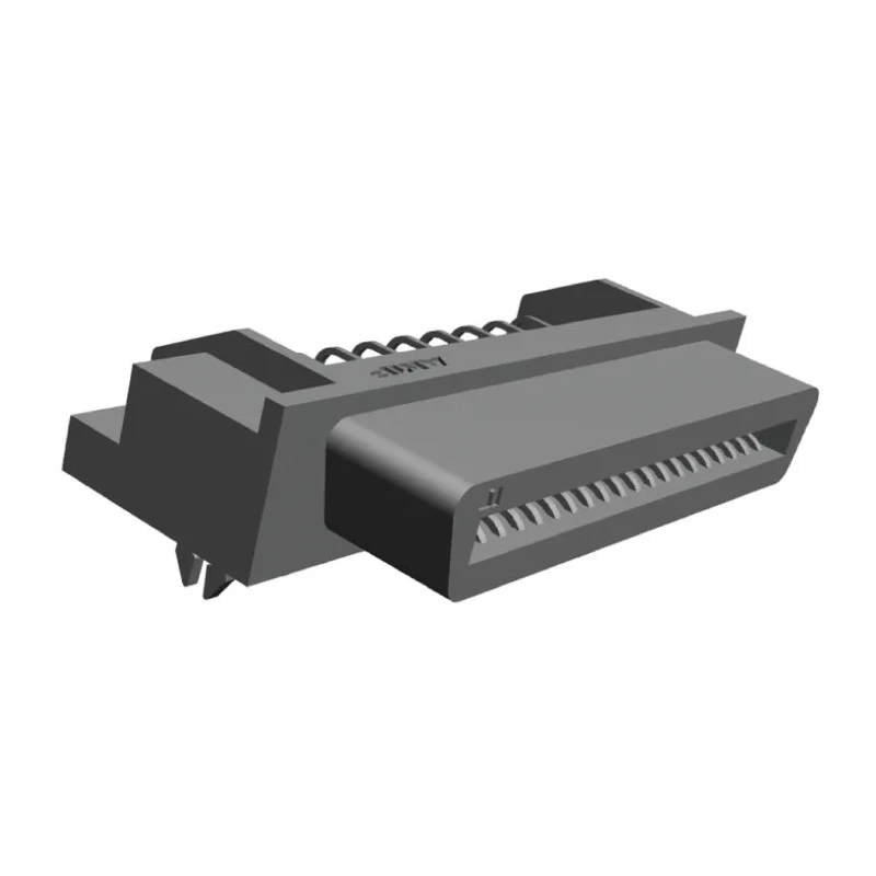 TE Connectivity CHAMP 050 Series Right Angle Through Hole PCB Socket 50-Contact 1 Row 1.27 mm Pitch 250V 1734037-5