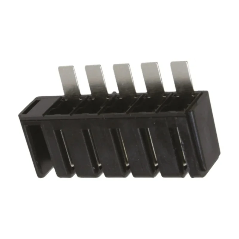 TE Connectivity AMPMODU HV100 Series Right Angle Panel PCB Socket, 5-Contact, 1 Row, 5 mm Pitch, 50V, Polyamide Housing HV100