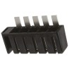 TE Connectivity AMPMODU HV100 Series Right Angle Panel PCB Socket, 5-Contact, 1 Row, 5 mm Pitch, 50V, Polyamide Housing HV100