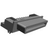 TE Connectivity CHAMP 050 Series Right Angle Through Hole PCB Socket, 50-Contact, 1 Row, 1.27 mm Pitch Solder 1734037-5