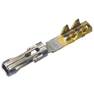 TE Connectivity FFC Series Female Crimp Terminal, 2A Current, 22-32 AWG Wire Range, Gold-Plated Phosphor Bronze 2-487406-3