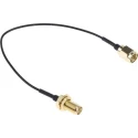 RS PRO RF Coaxial Coaxial Cable 50 Ω, Black, Terminated, 150 mm Length 250V 1.37mm Diameter 794-2923