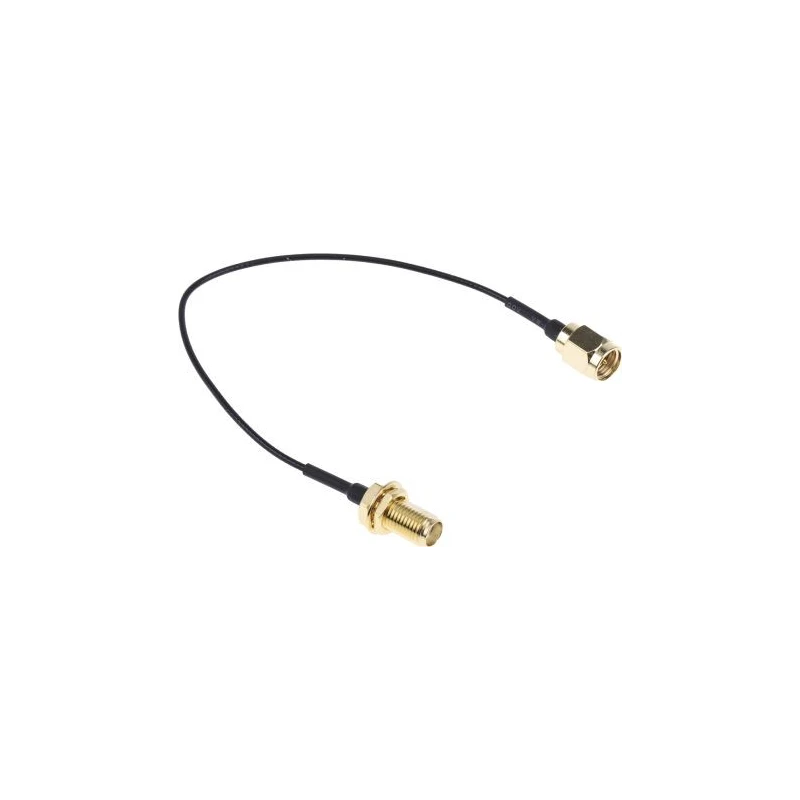 RS PRO RF Coaxial Coaxial Cable 50 Ω, Black, Terminated, 150 mm Length 250V 1.37mm Diameter 794-2923