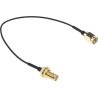 RS PRO RF Coaxial Coaxial Cable 50 Ω, Black, Terminated, 150 mm Length 250V 1.37mm Diameter 794-2923