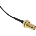 RS PRO RF Coaxial Coaxial Cable 50 Ω, Black, Terminated, 150 mm Length 250V 1.37mm Diameter 794-2923