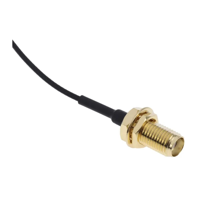 RS PRO RF Coaxial Coaxial Cable 50 Ω, Black, Terminated, 150 mm Length 250V 1.37mm Diameter 794-2923