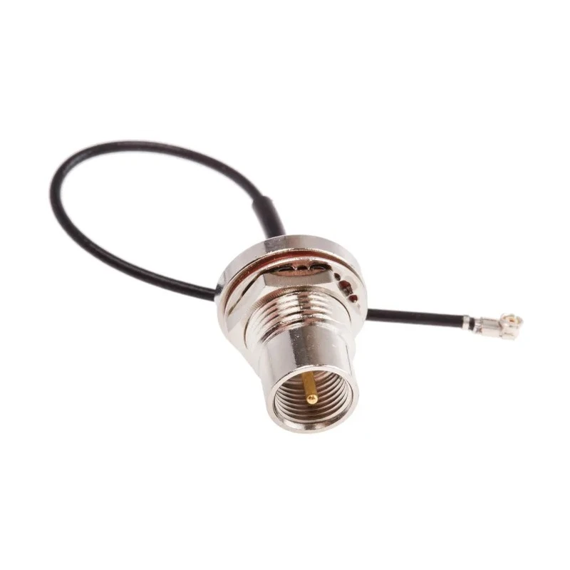 RS PRO Coaxial Cable Male FME to Male UFL 100 mm 50 Ω 3 GHz Black Jacket 794-2936