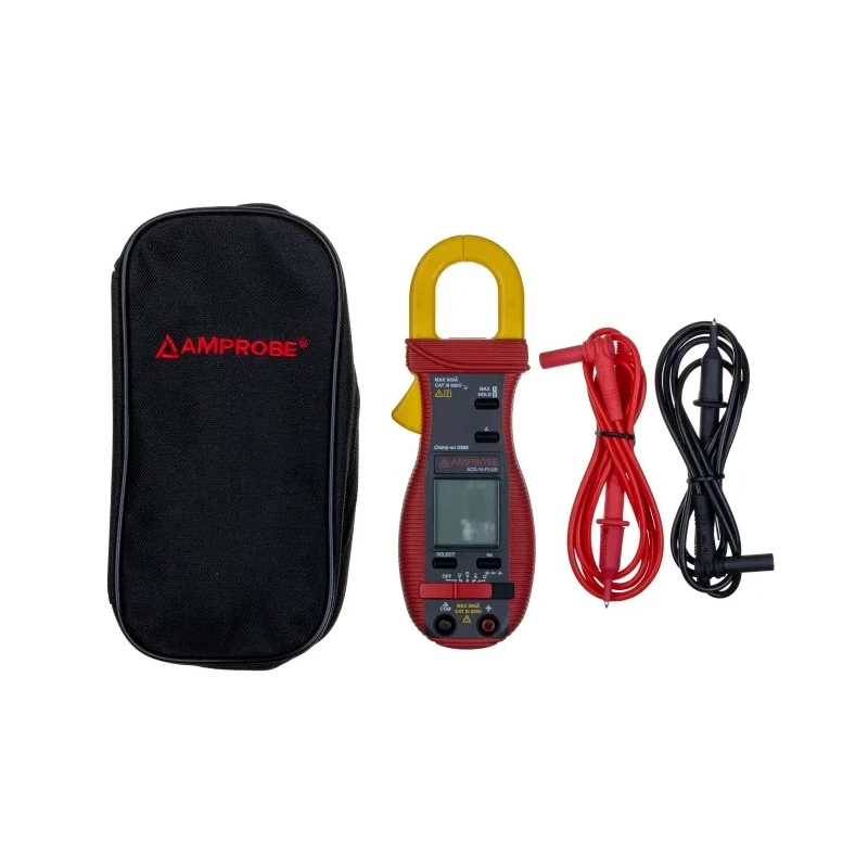 Amprobe AC/DC Clamp Meter 600 A AC, 600 V DC, 600 V AC, LCD Display, CAT III Safety Rating ACD-10 PLUS