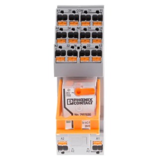 Phoenix Contact DIN Rail Power Relay 24V AC Coil 5A Switching Current 4PDT 2903306