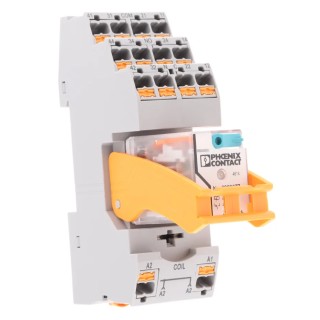 Phoenix Contact Interface Relay DIN Rail Mount 4PDT, 24V DC Coil, 5mA Switching Current 2903308