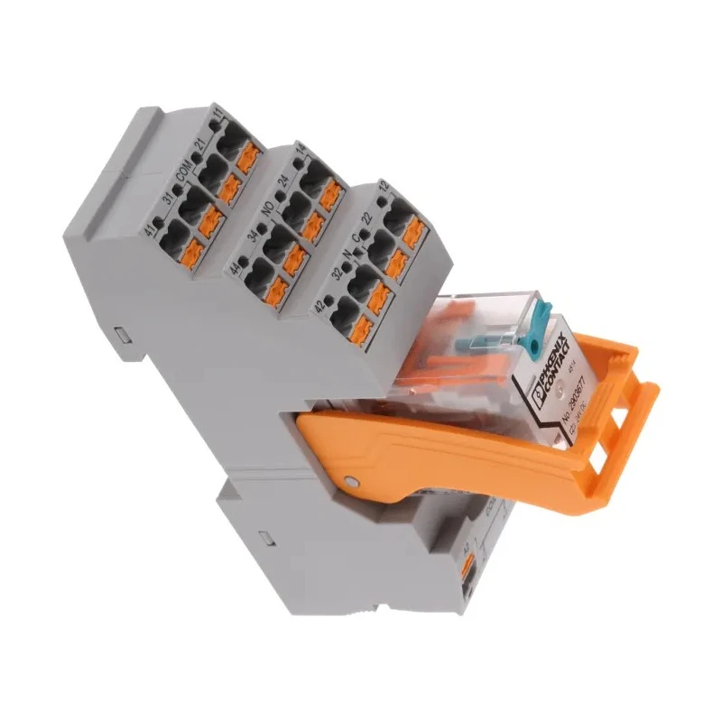 Phoenix Contact Interface Relay DIN Rail Mount 4PDT, 24V DC Coil, 5mA Switching Current 2903308