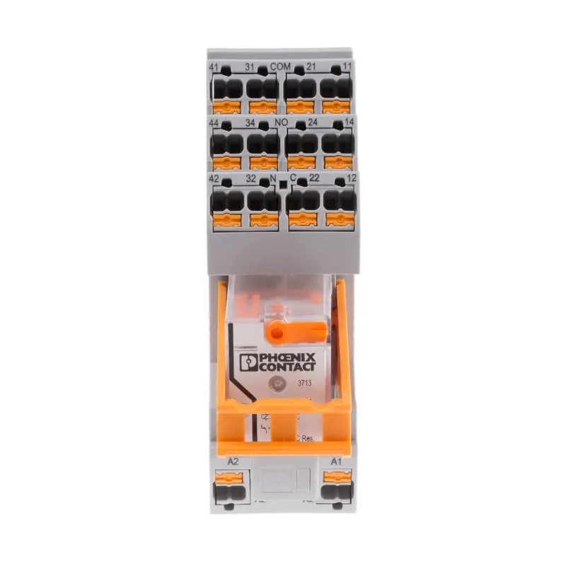 Phoenix Contact DIN Rail Power Relay 120V AC Coil 30A Switching Current DPDT Model 2903311
