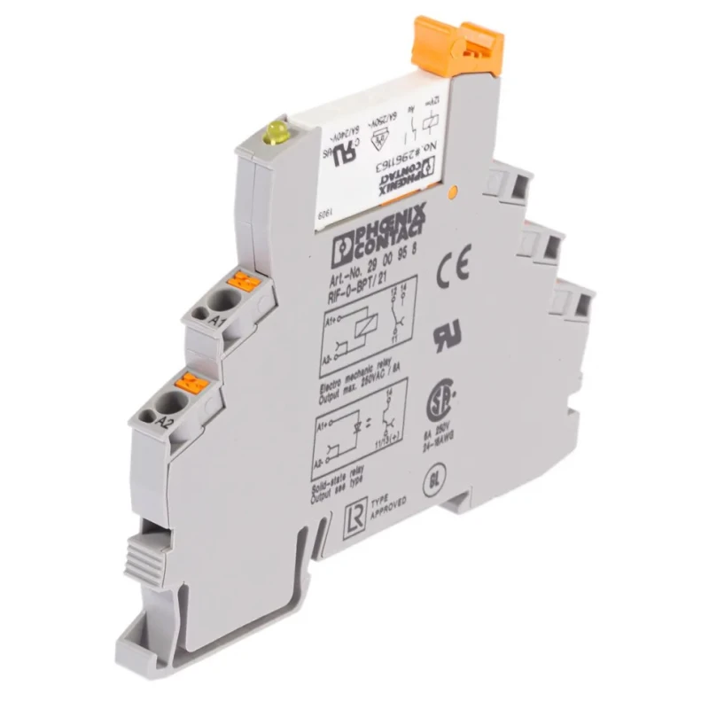 Phoenix Contact DIN Rail Relay Module 12V DC Coil 50mA SPDT 2903369